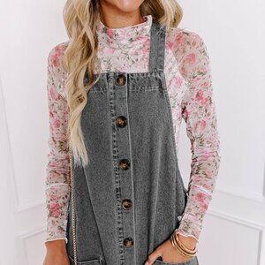 Grey Overall Dress